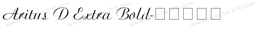 Aritus D Extra Bold字体转换